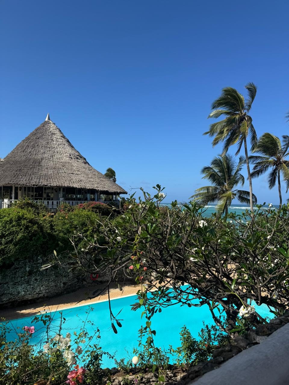 Kenyan coast beach and pool escape