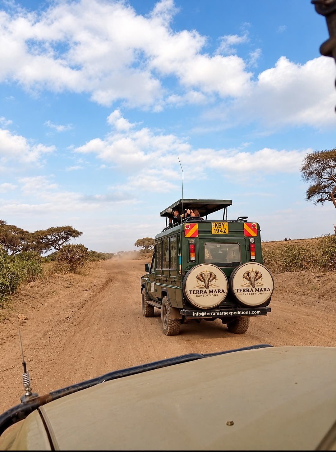 TerraMara safari vehicle on the Maasai Mara plains